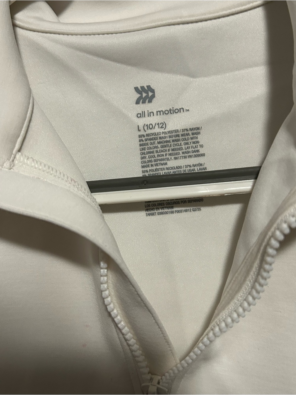 all in motion Cream Quarter-Zip Pullover - Picture 5 of 5